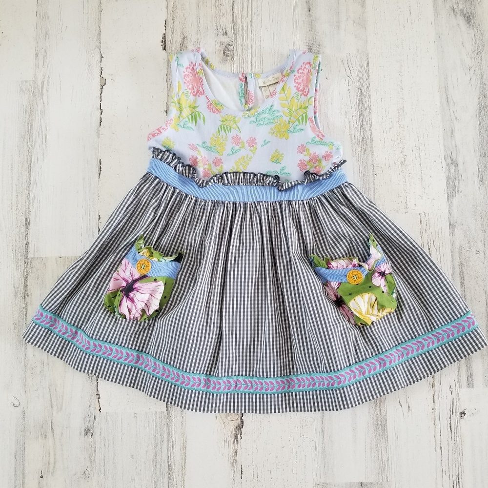 Matilda Jane Gingham and Floral Sleeveless Top